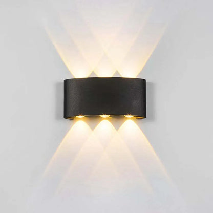 Lámpara de pared moderna blanca LED impermeable