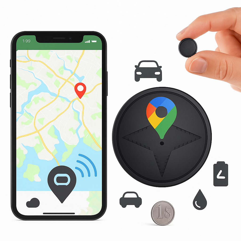 Mini rastreador GPS para vehículo con montaje magnético
