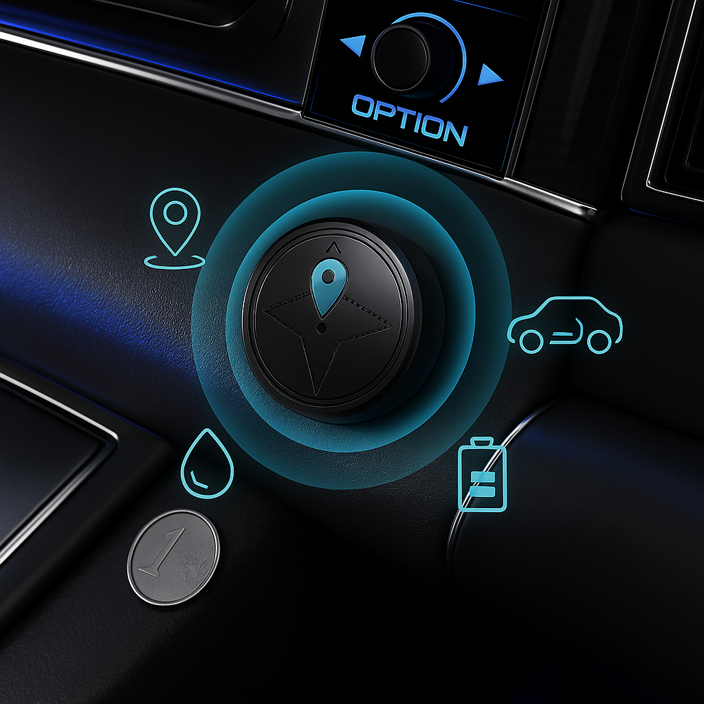 Mini rastreador GPS para vehículo con montaje magnético