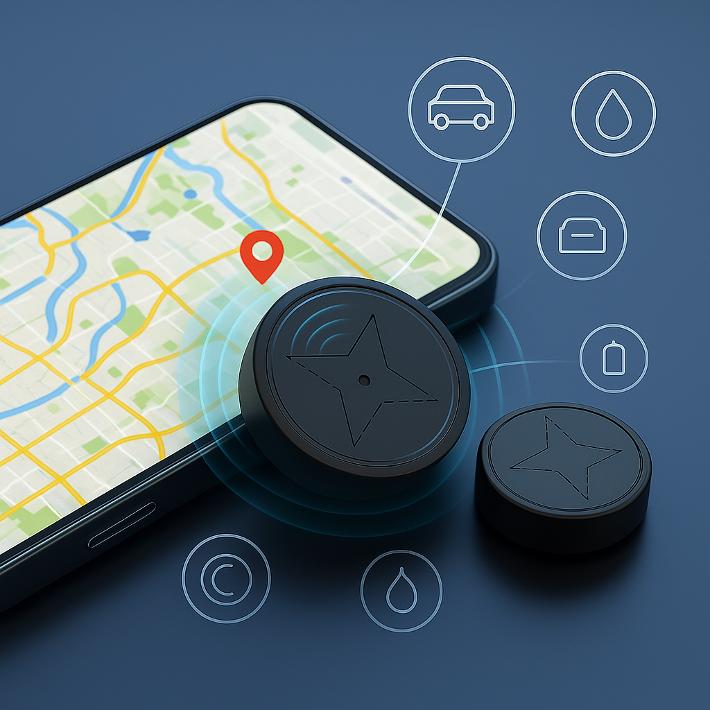 Mini rastreador GPS para vehículo con montaje magnético