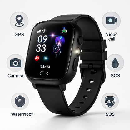 Reloj inteligente GPS para niños impermeable con rastreador