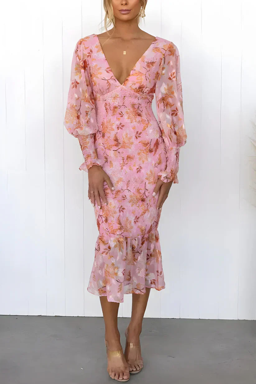 Amara | Vestido de flores impresionante