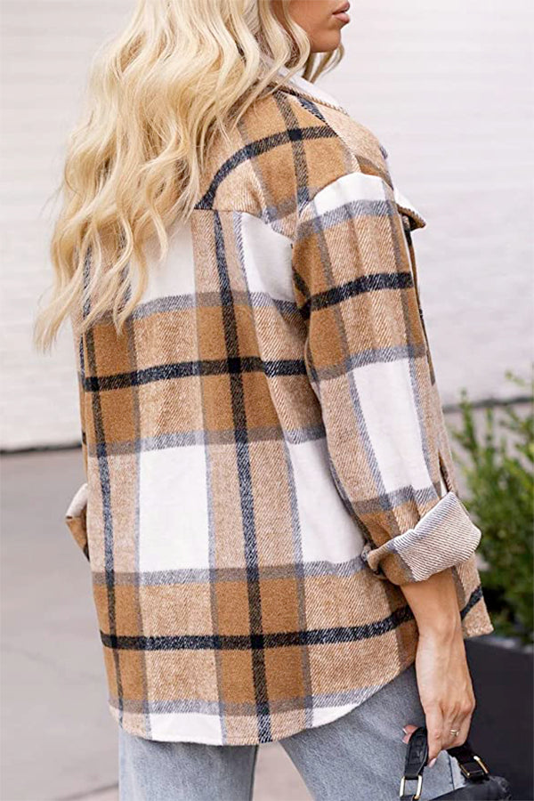Lisa - Long Sleeve Plaid Flannel - Cozy & Stylish