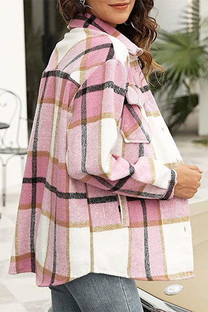 Lisa - Long Sleeve Plaid Flannel - Cozy & Stylish
