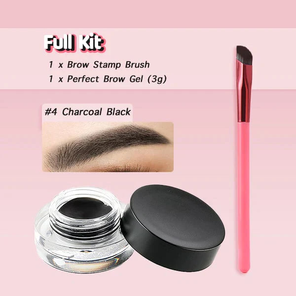 Sello y Cepillo para Cejas con Línea de Cabello 4D (1+1 GRATIS)