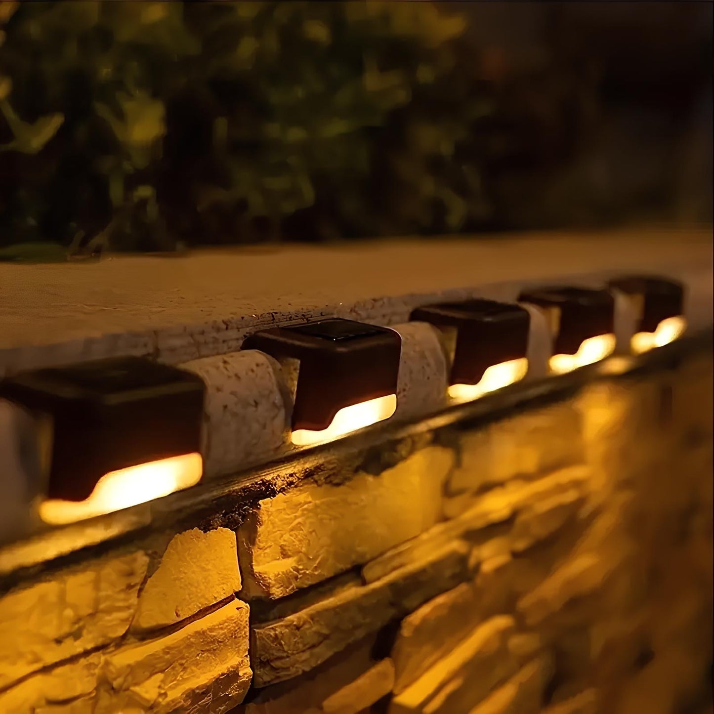 Luz LED solar para escalones exterior impermeable