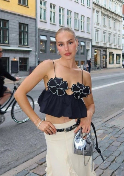 Top Arabella Negro