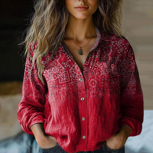 BLUSA VINTAGE IMPRESA NIVES I