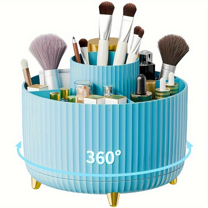 Organizador de Maquillaje | Estante de Almacenamiento Giratorio 360° para Tocador