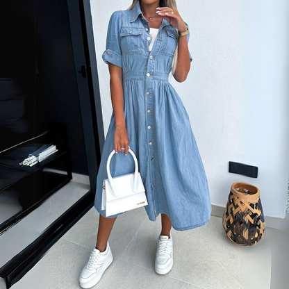 Helecho | Vestido midi elegante