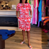 Mira - Vestido estampado con escote en V