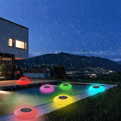 Luces solares flotantes LED para piscina exteriores