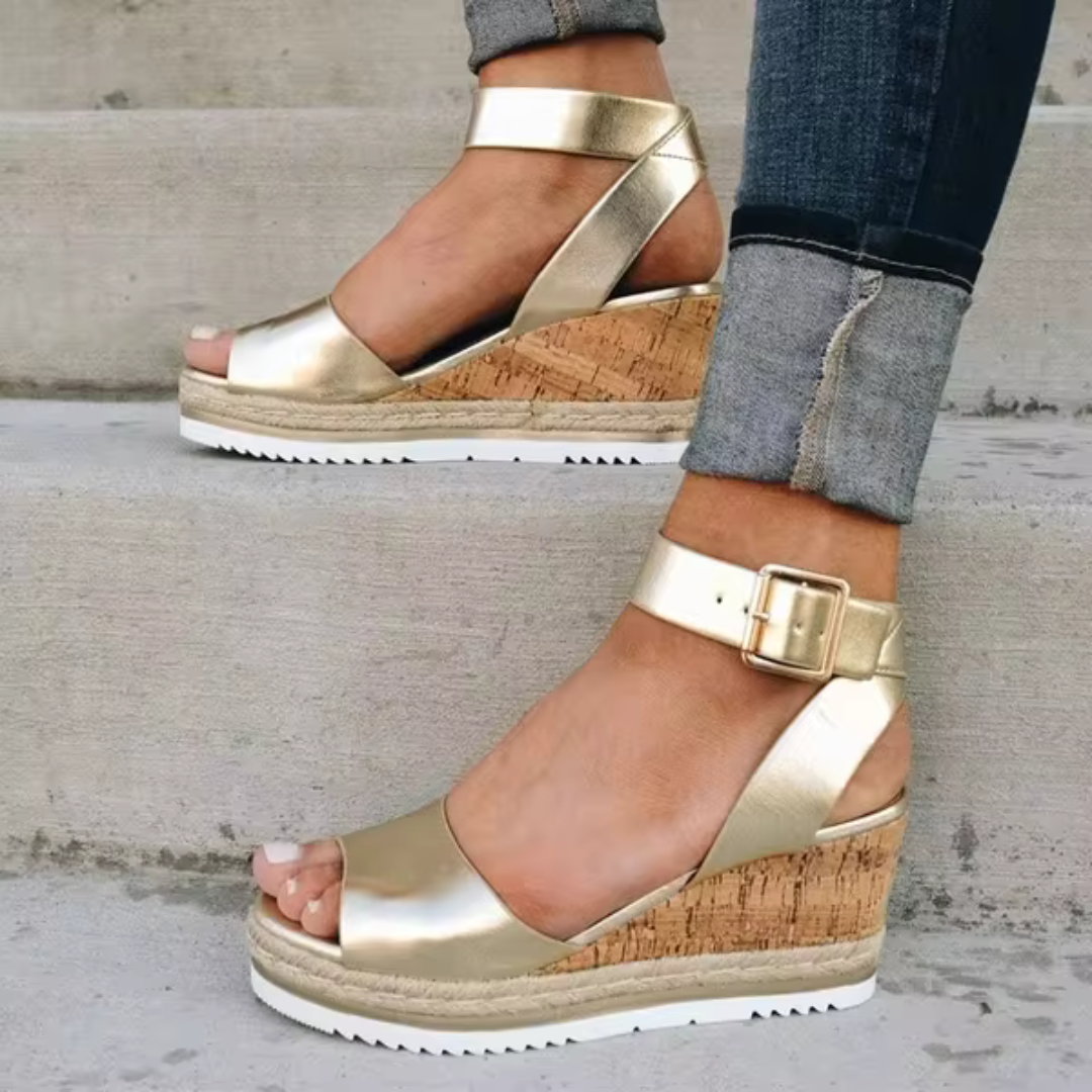Delyn | Eleganti sandali con zeppa 