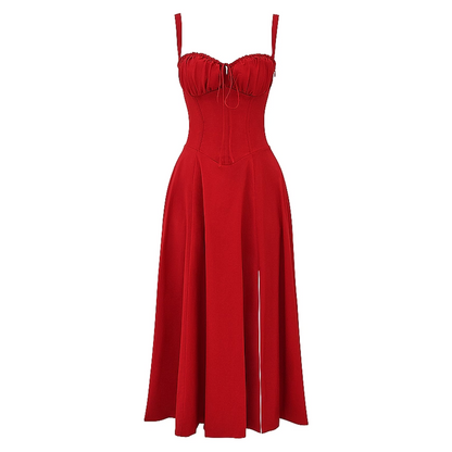 Tirzah - Vestido falda fluida bohemia tipo slip