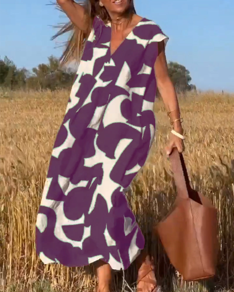 Penelope | Vestido Abstracto Relajado