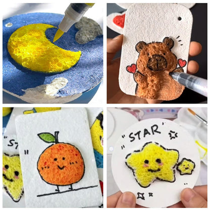 3D Lienzo - El Set de Pintura con Esponja Mágica