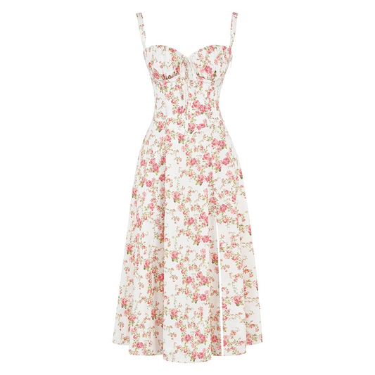 Tirzah - Vestido falda fluida bohemia tipo slip
