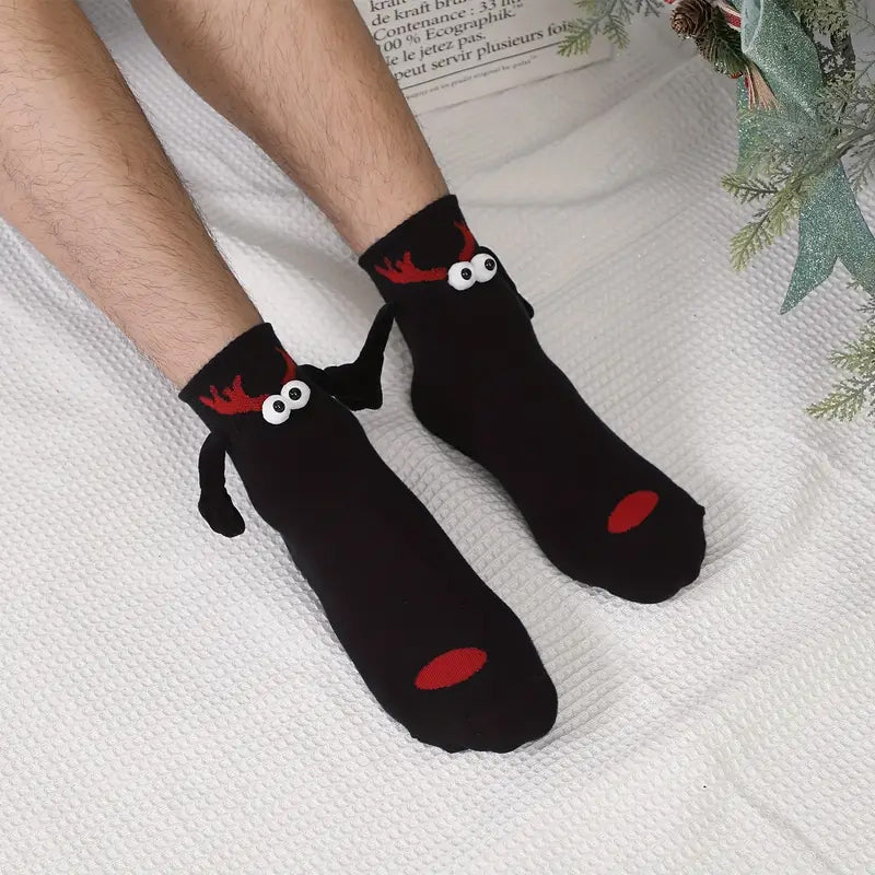 MagnetHug Cozy Socks – Warm Couple Socks with Magnetic Hands