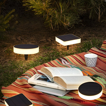 Garden Lights Solar Powered LED Ground Discs