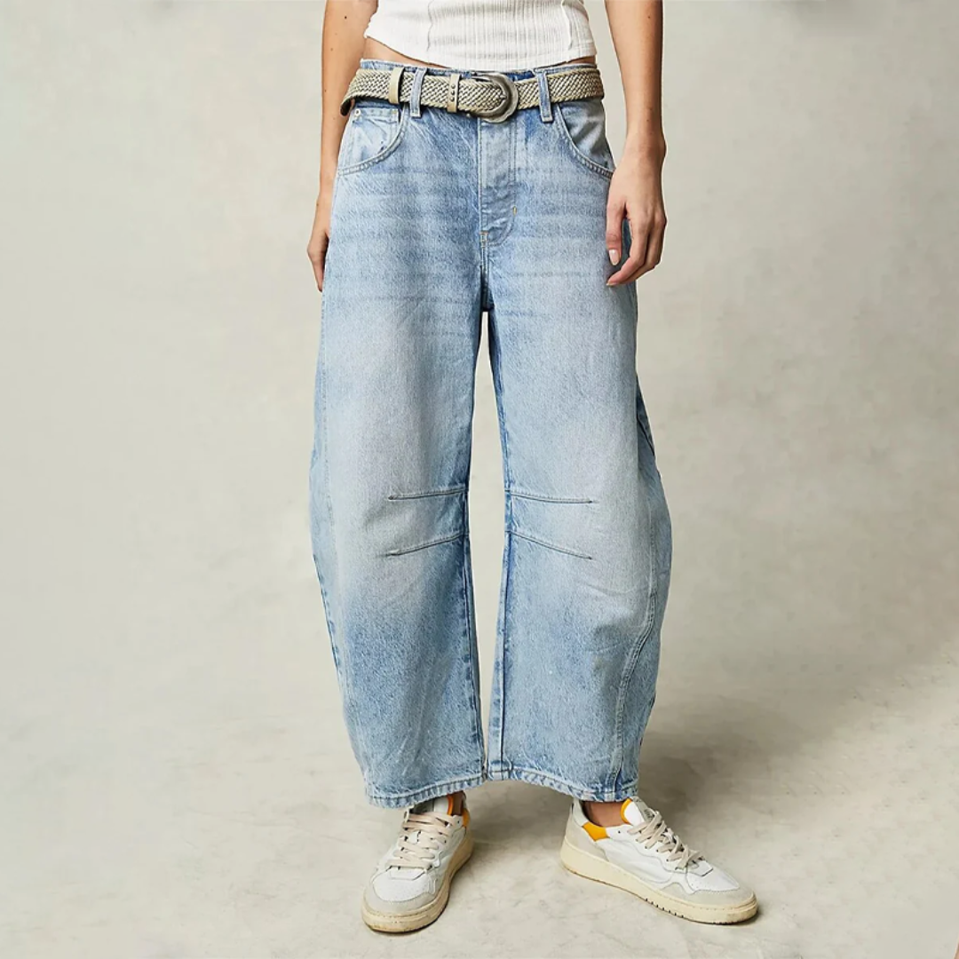 Mariann | Jeans a gamba larga eleganti per tutti i giorni 
