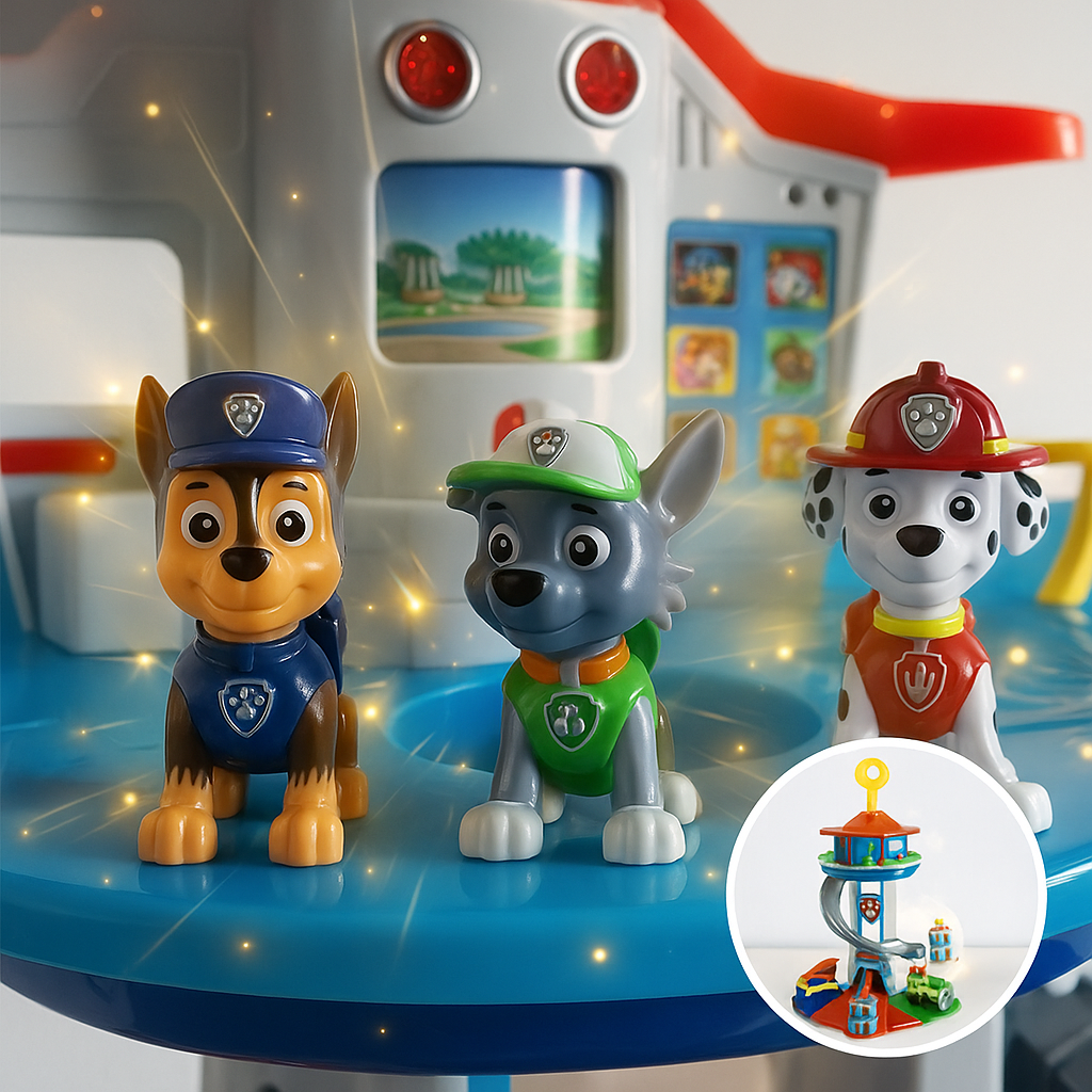 Torre de tobogán para niños con juego de coches