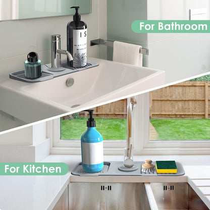 Protector contra salpicaduras AquaShield para fregadero | Protector de silicona para fregadero de cocina