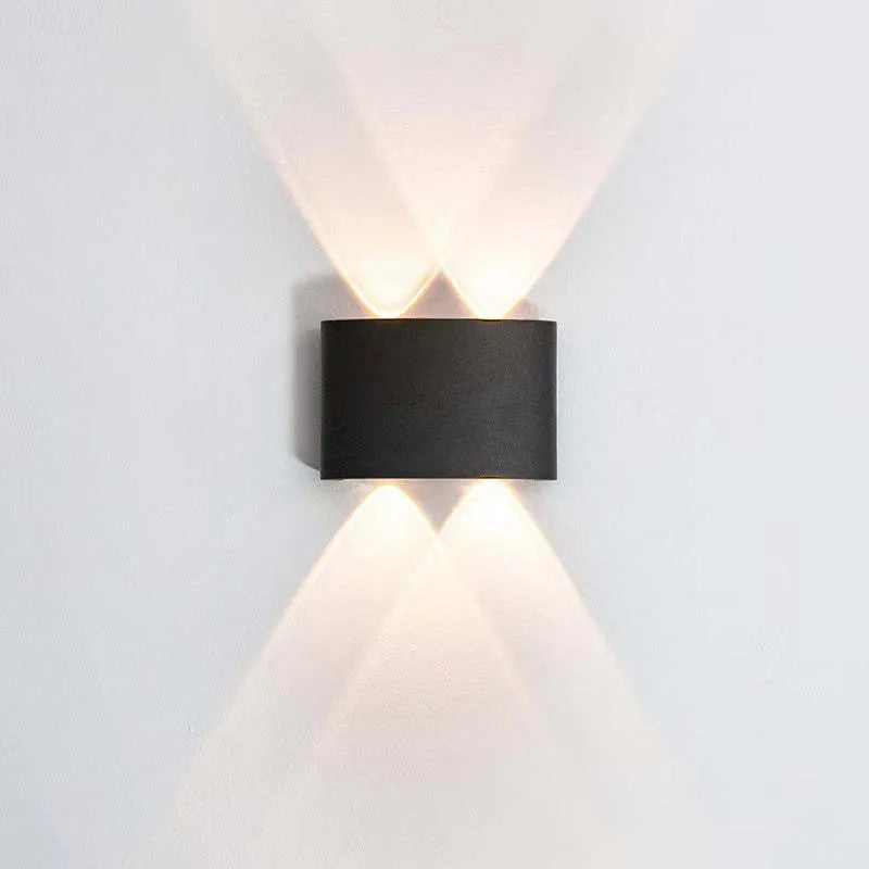 Lámpara de pared moderna blanca LED impermeable
