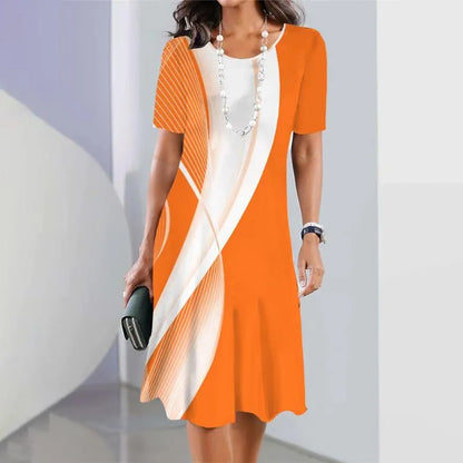 Dollie | Vestido plisado para mujer con bloques de color