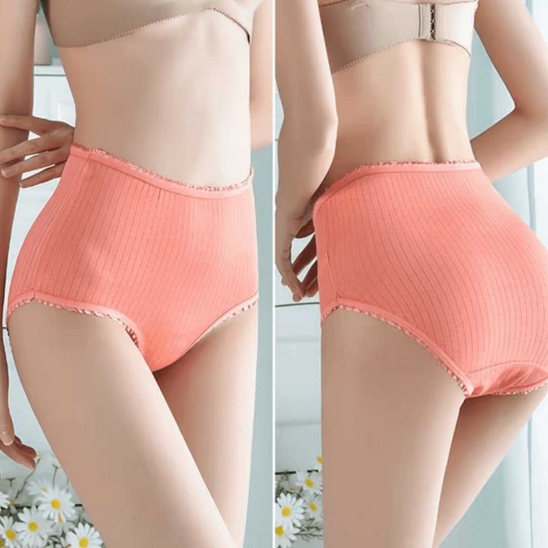 Conjunto de ropa interior para mujer de algodón a prueba de fugas