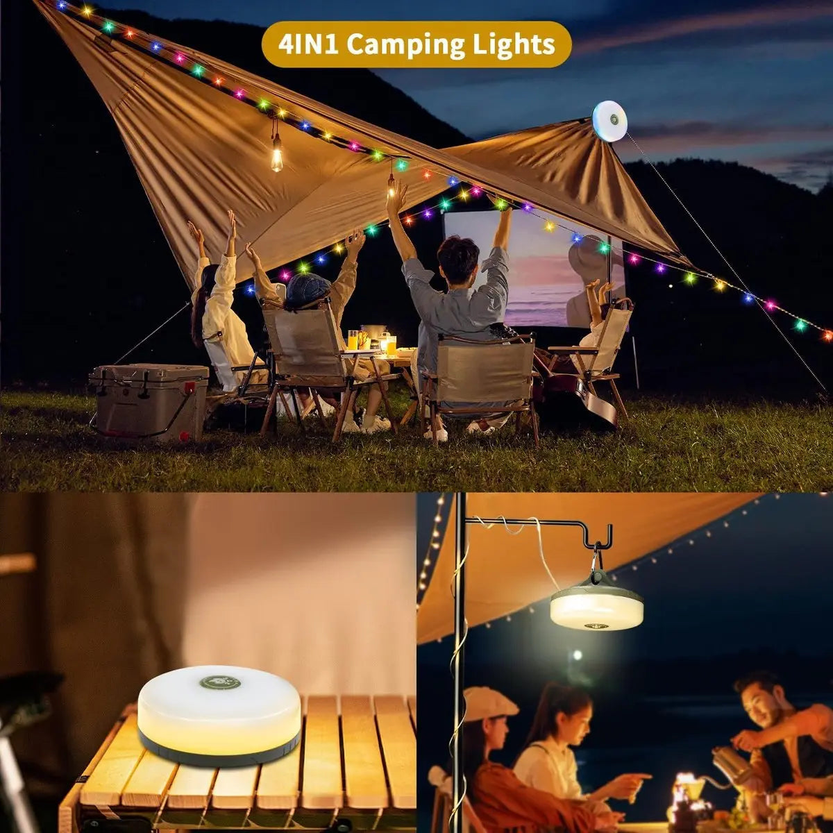 LumiVerse™ - El compañero definitivo de camping 4 en 1