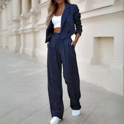 Aliana - Blazer e pantaloni a righe - Eleganti e professionali