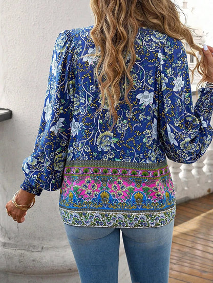 Stéphanie | Blusa Floral Boho