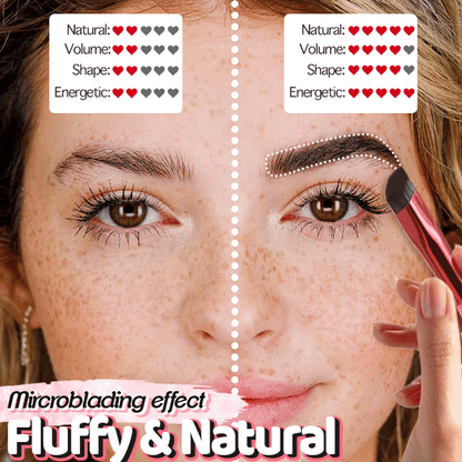 Sello y Cepillo para Cejas con Línea de Cabello 4D (1+1 GRATIS)