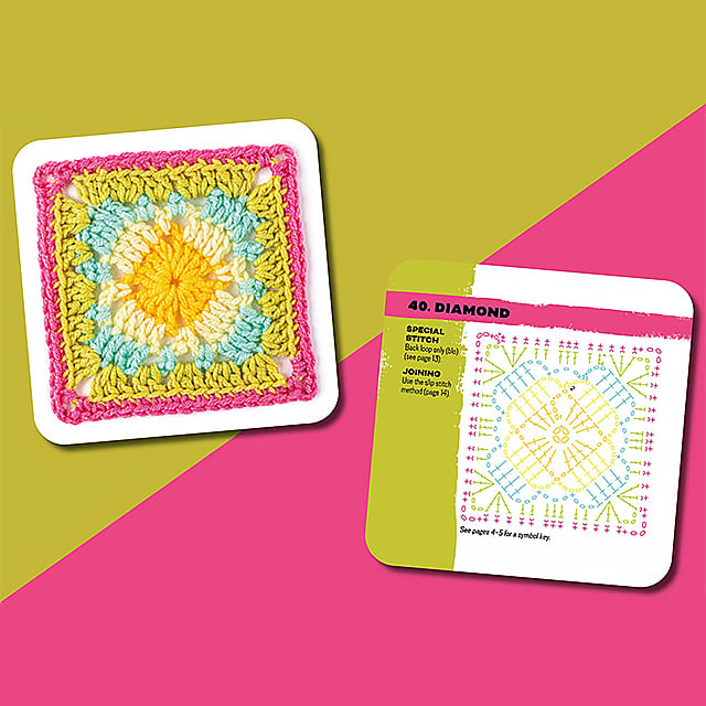 ColorCrafter - El Set de Tarjetas Granny Square - 50 piezas