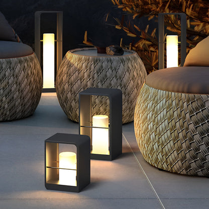 Outdoor Solar Garden Lantern with LED Light