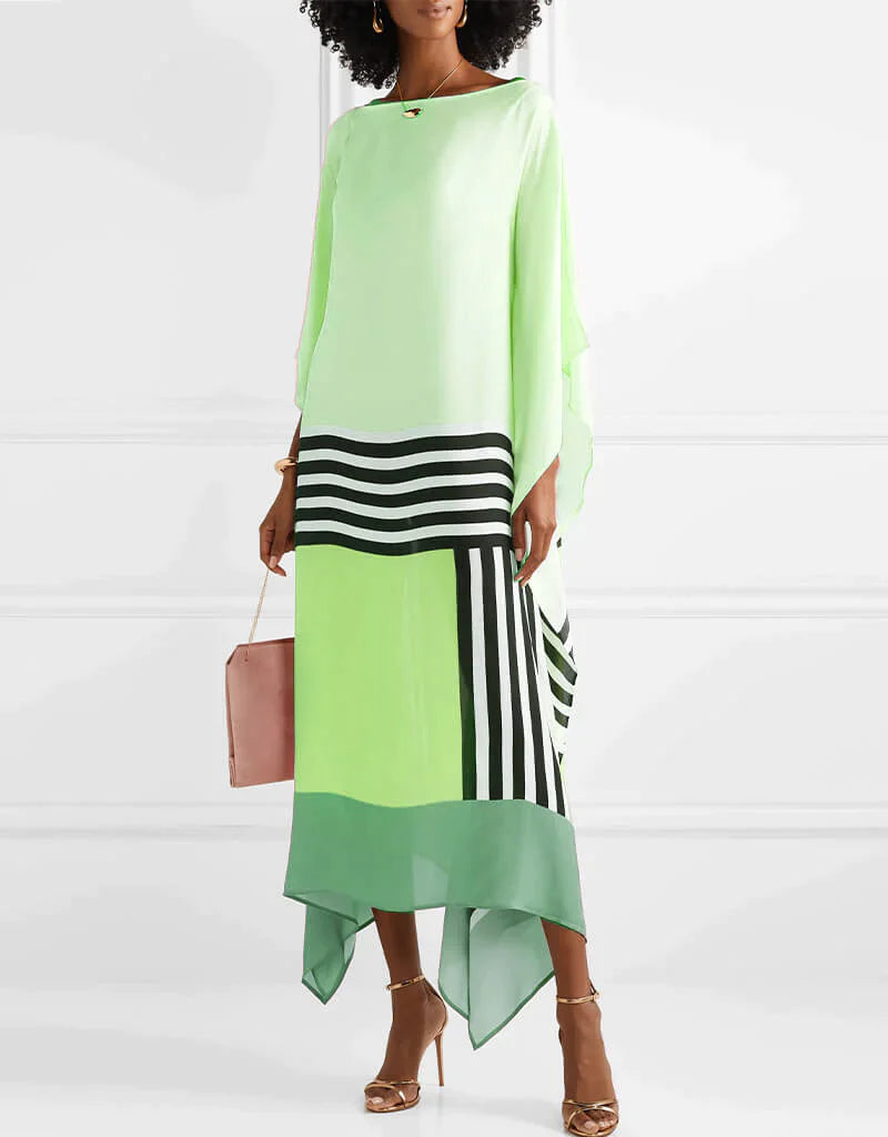 Rilinda | Kaftán elegante con estampado geométrico