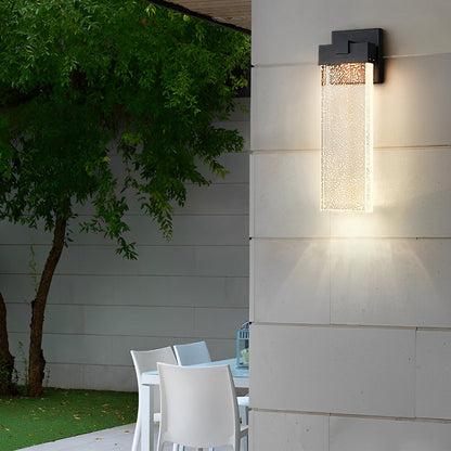 Lámpara de Pared Exterior Moderna con Cristal Impermeable Applique