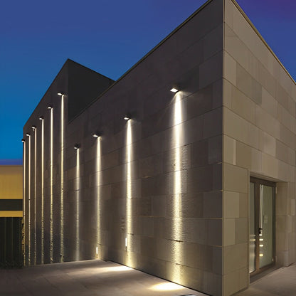 Lámpara de pared exterior moderna impermeable con foco LED