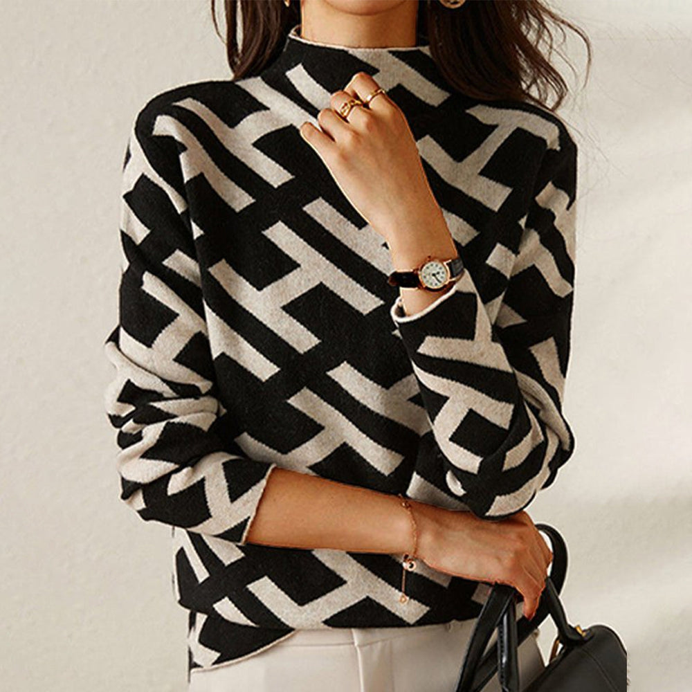 Aira | Blusa de Cuello Alto Ajustada