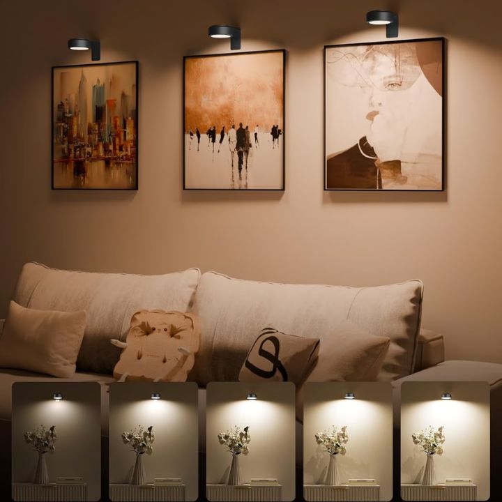 1+1 Gratis | Luz LED Magnética para Cuadros – Perfecta para Exhibir Tu Obra de Arte