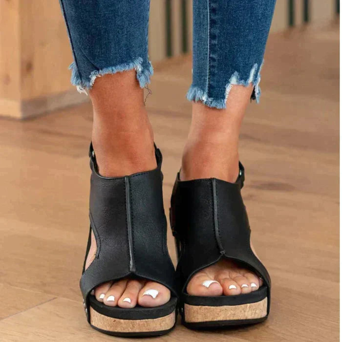 Yula | Sandalias de cuña elegantes