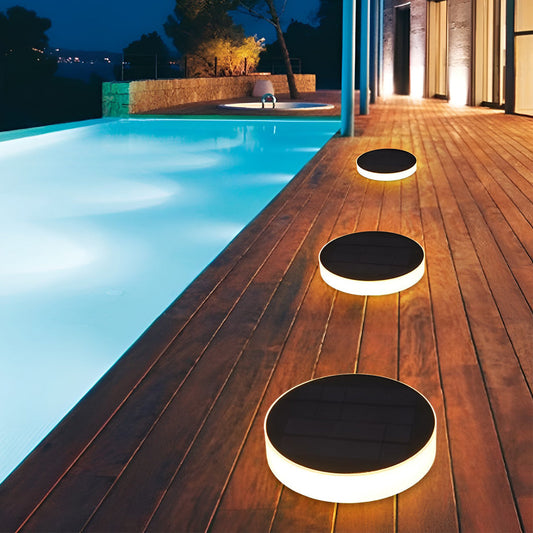 Luces de jardín discos solares LED para suelo