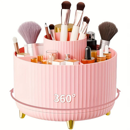 Organizador de Maquillaje | Estante de Almacenamiento Giratorio 360° para Tocador
