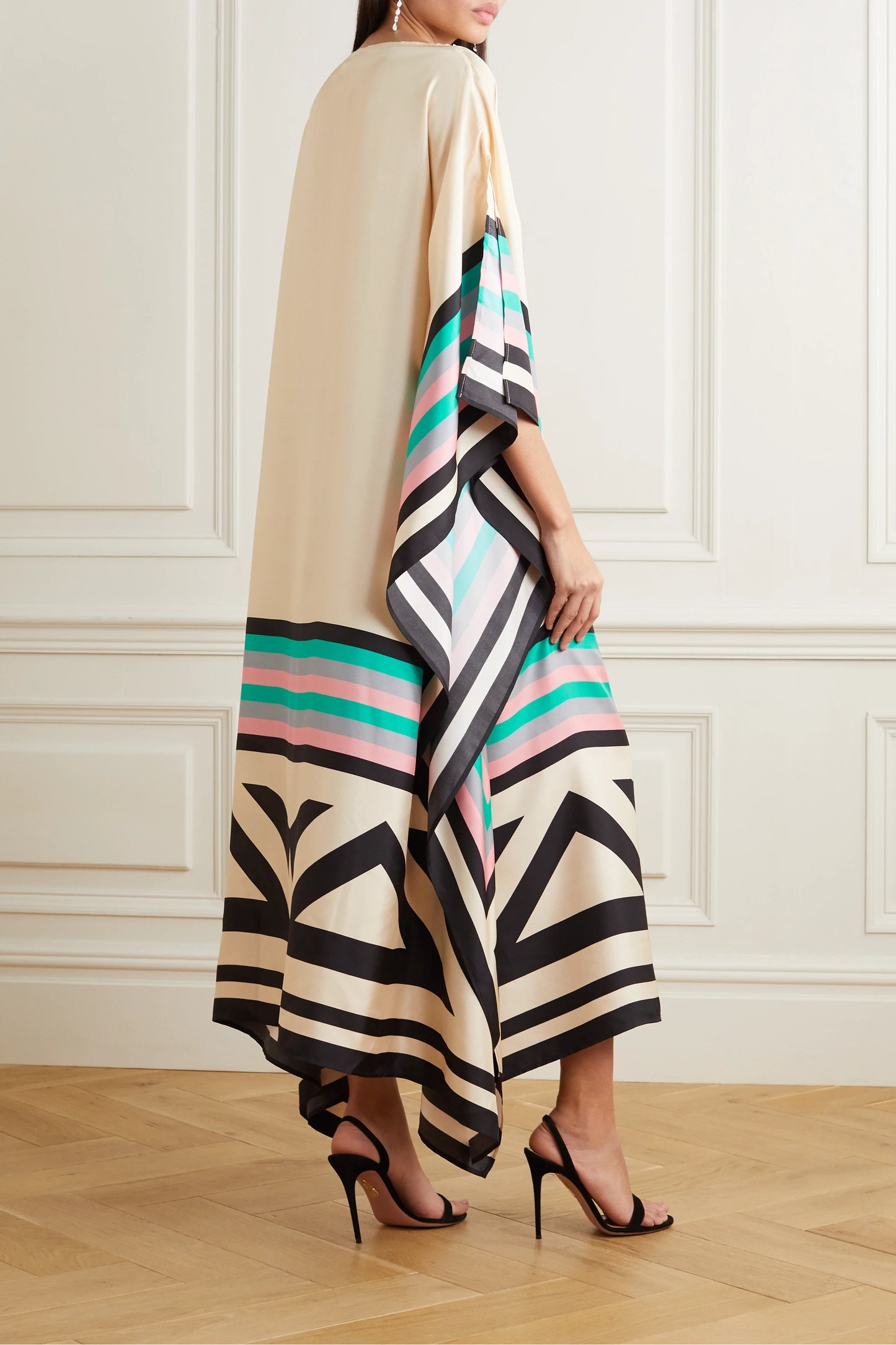 Rilinda | Kaftán elegante con estampado geométrico