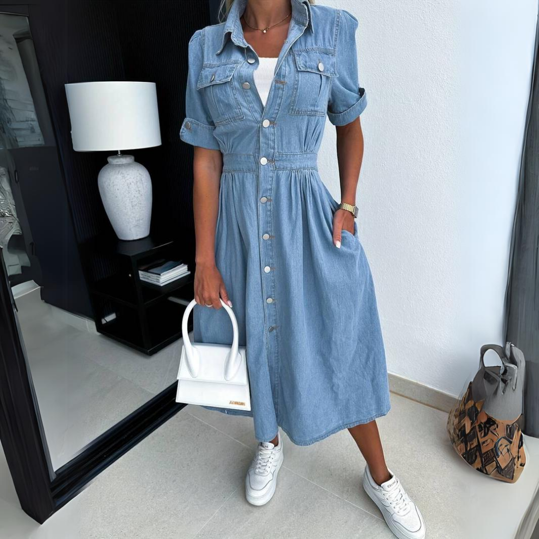 Helecho | Vestido midi elegante