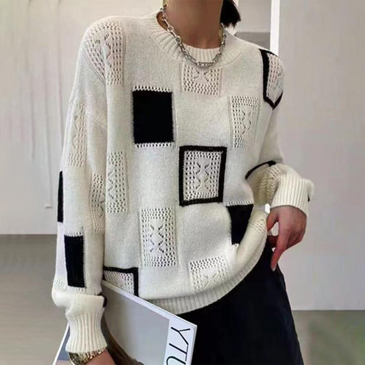 Portia | Maglia geometrica chic