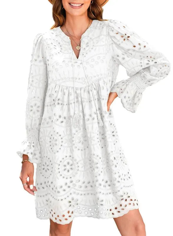 Kirelle - Vestido falda transpirable con escote en V