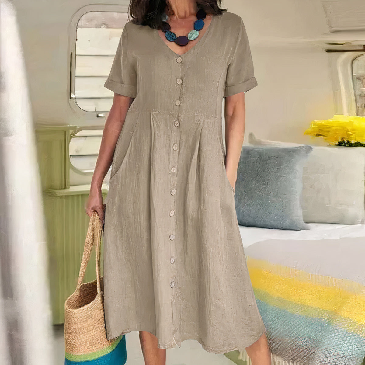 Alice | Vestido Abotonado Sin Esfuerzo