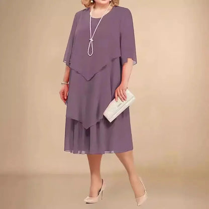 Edenaline | Vestido de Elegancia Atemporal en Capas
