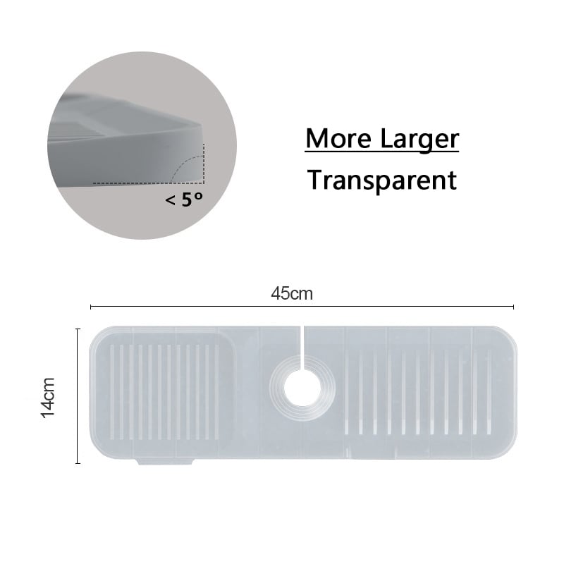 Protector contra salpicaduras AquaShield para fregadero | Protector de silicona para fregadero de cocina